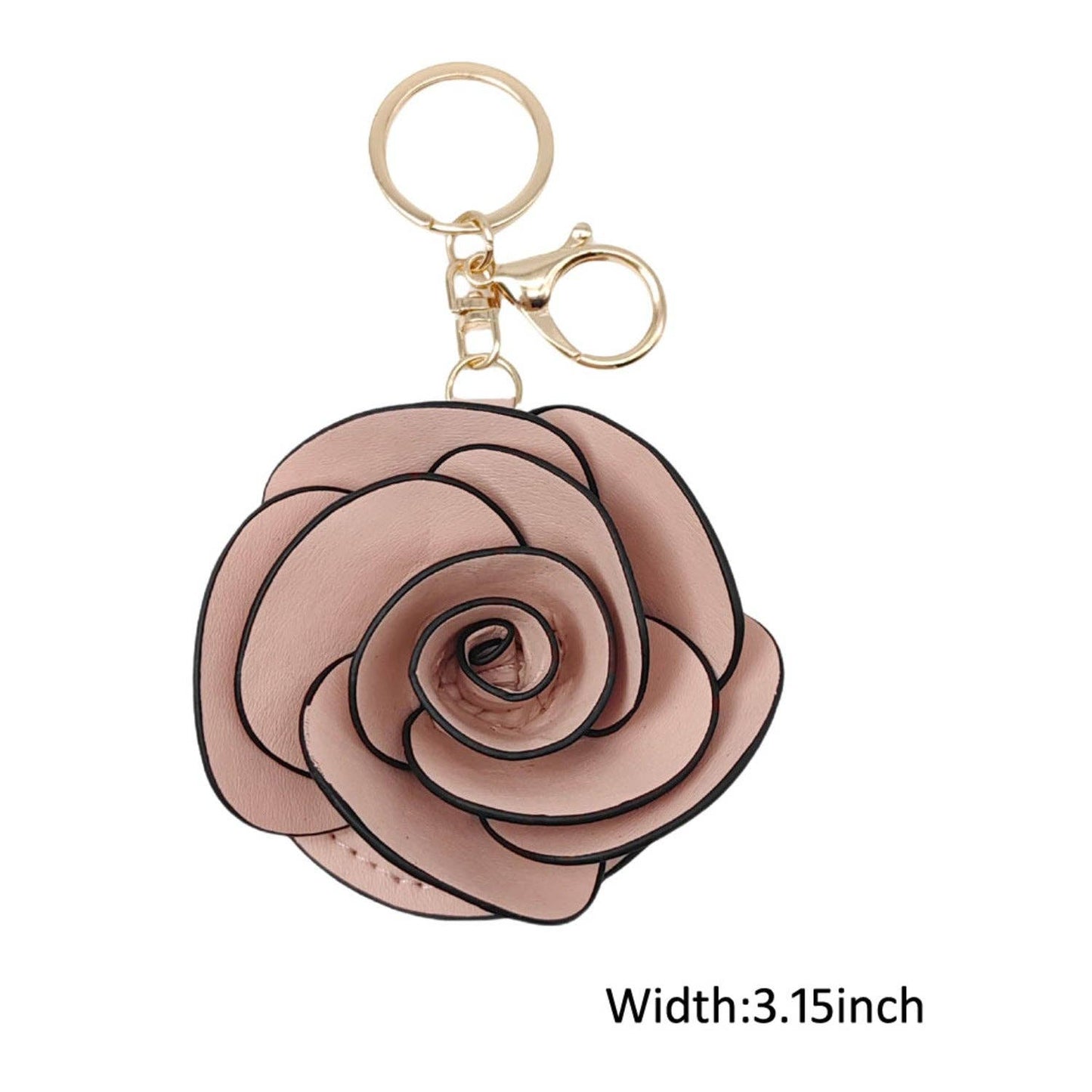 Rose Floral Keychain