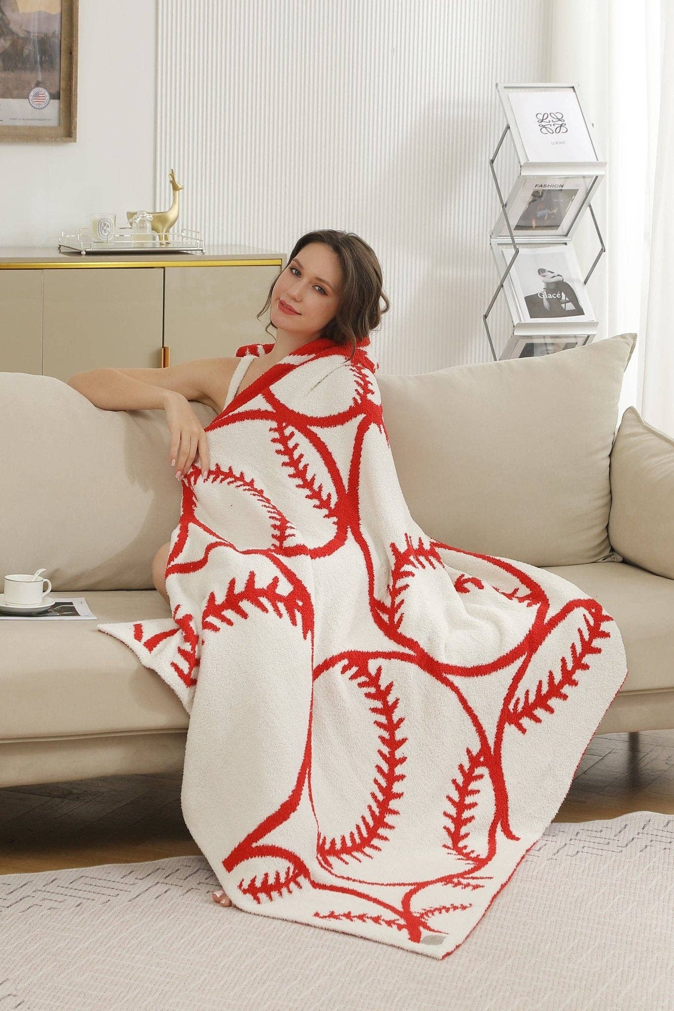 JCL4320 Super Lux Baseball Blanket