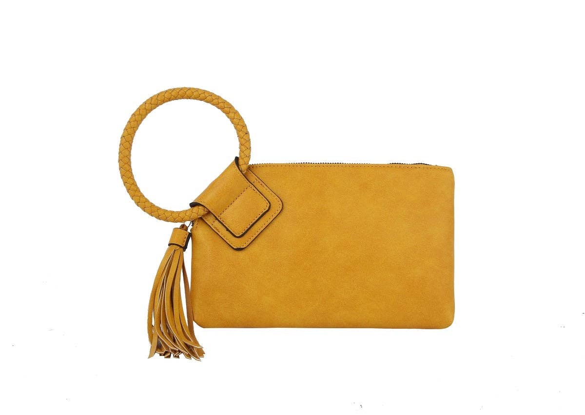 JYM0346 Soft Vegan Leather Wristlet/Clutch