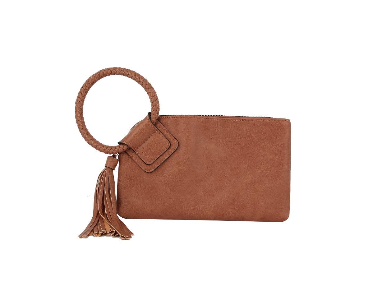 JYM0346 Soft Vegan Leather Wristlet/Clutch