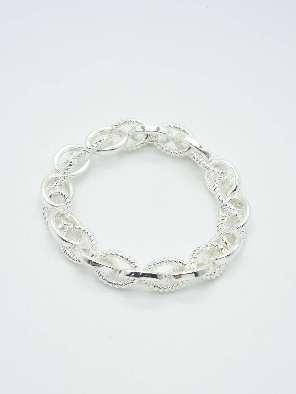 Stretch Chain Link & Chain Bracelet