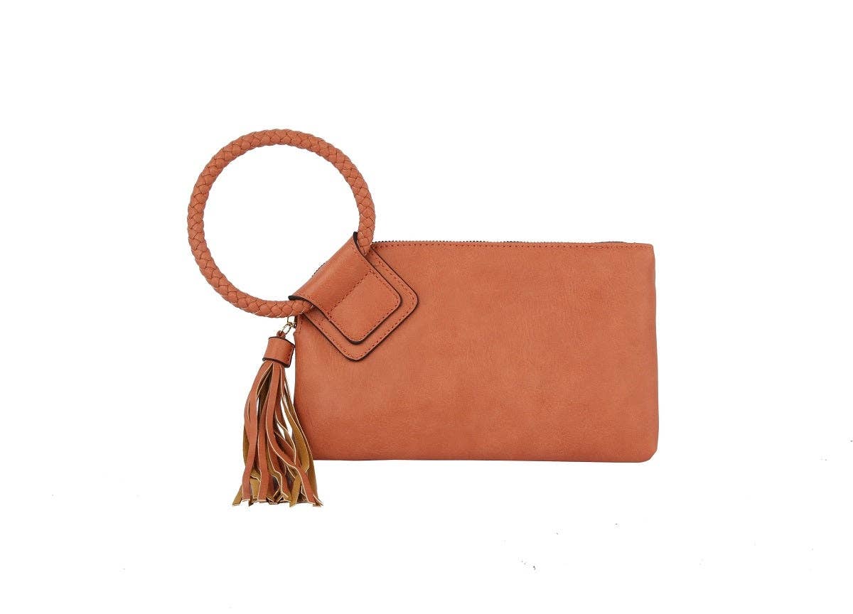JYM0346 Soft Vegan Leather Wristlet/Clutch
