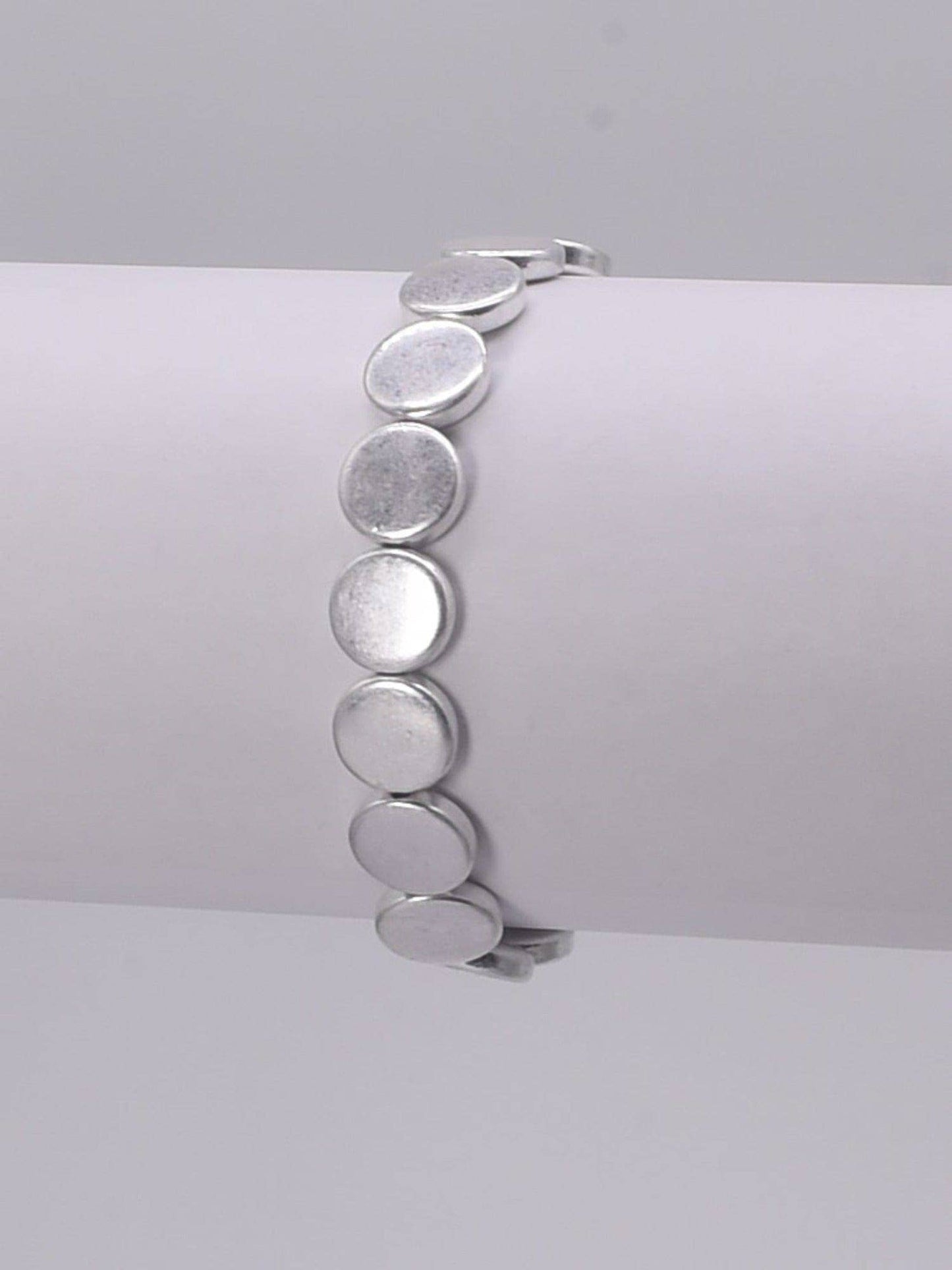 Small Metal Beads Stretch Beaded Bracelet