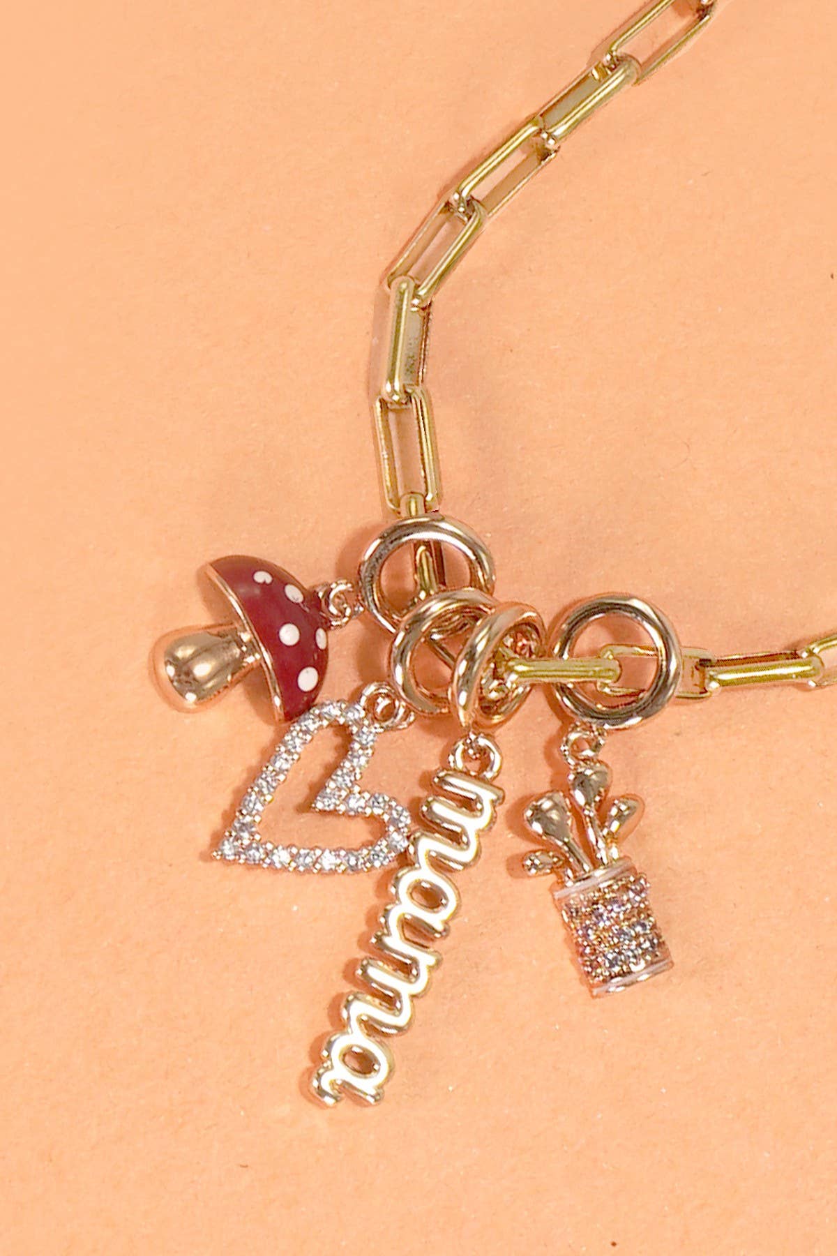 CLUSTER CHARMS - TITANIUM STEEL OR BRASS CHARMS | 40CM100