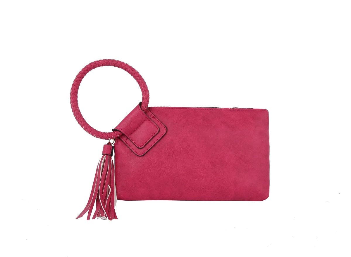 JYM0346 Soft Vegan Leather Wristlet/Clutch