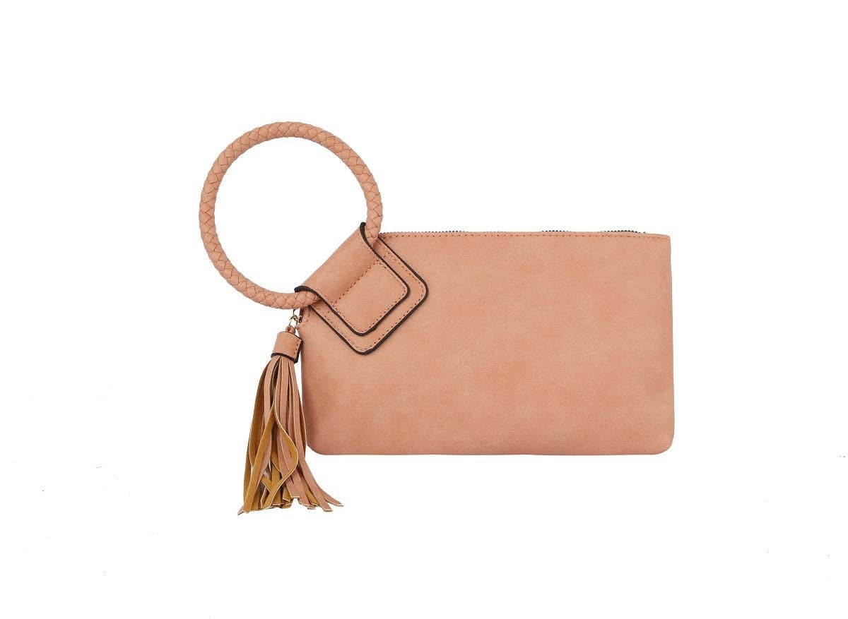 JYM0346 Soft Vegan Leather Wristlet/Clutch