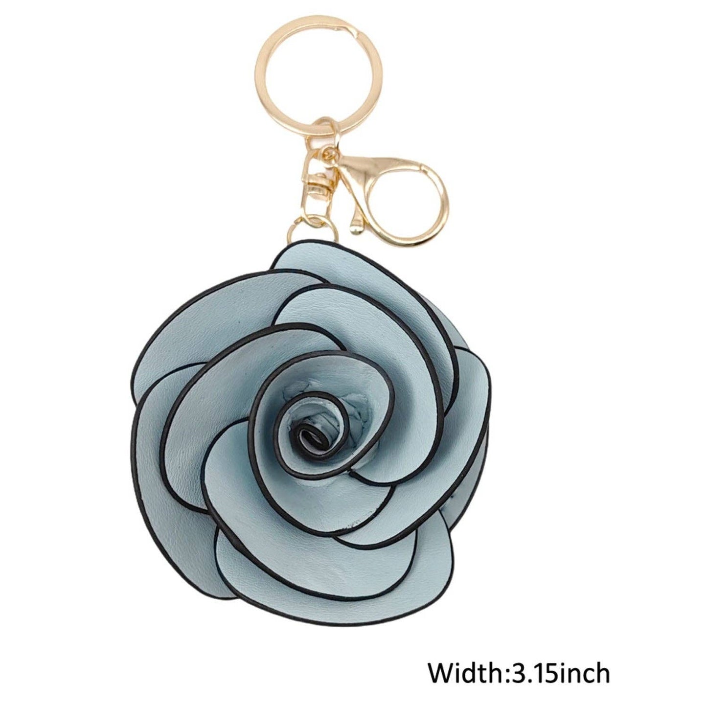 Rose Floral Keychain