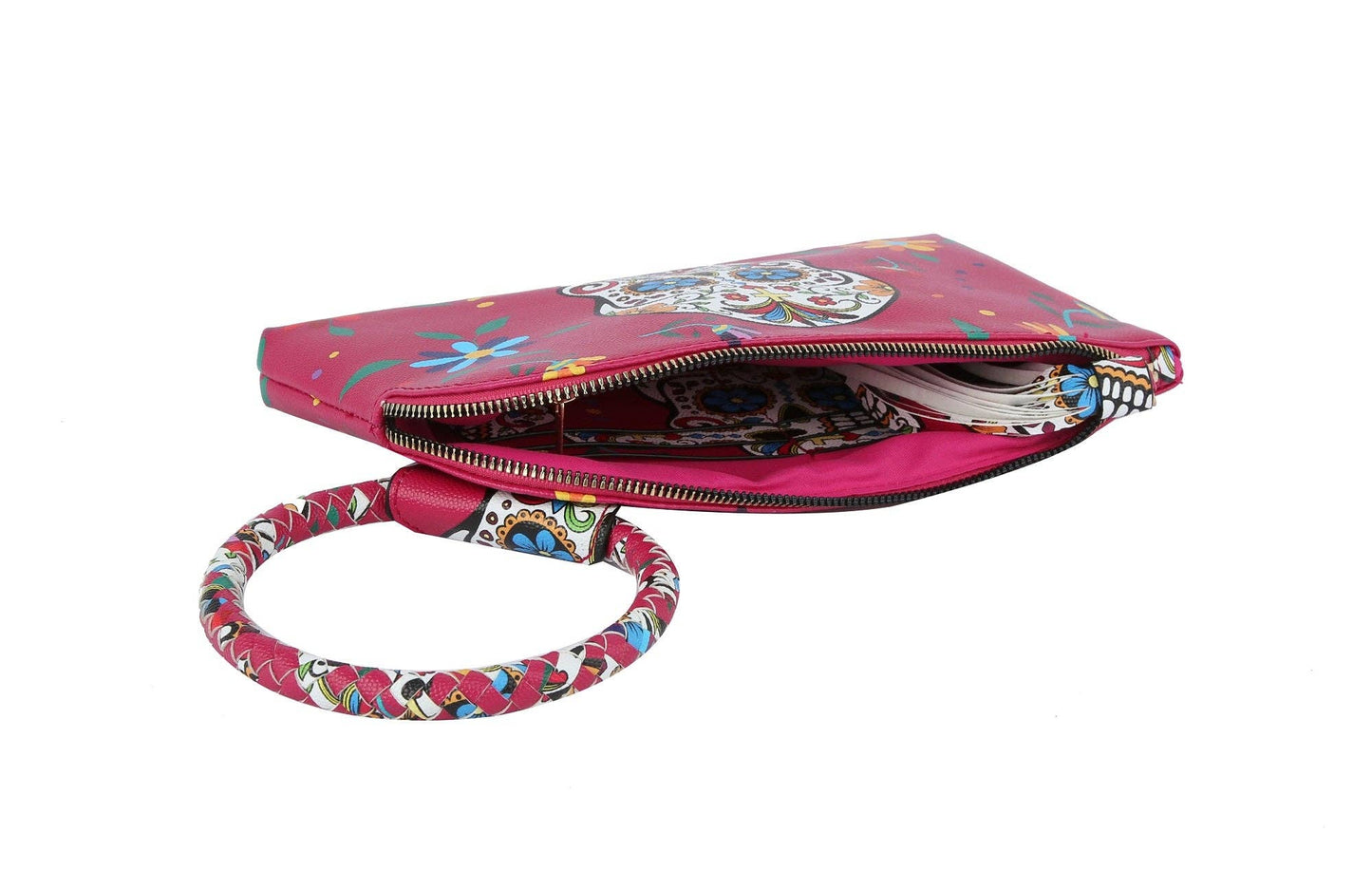 Gabriela Sugar Skull Day of the Dead Tassel Wristlet