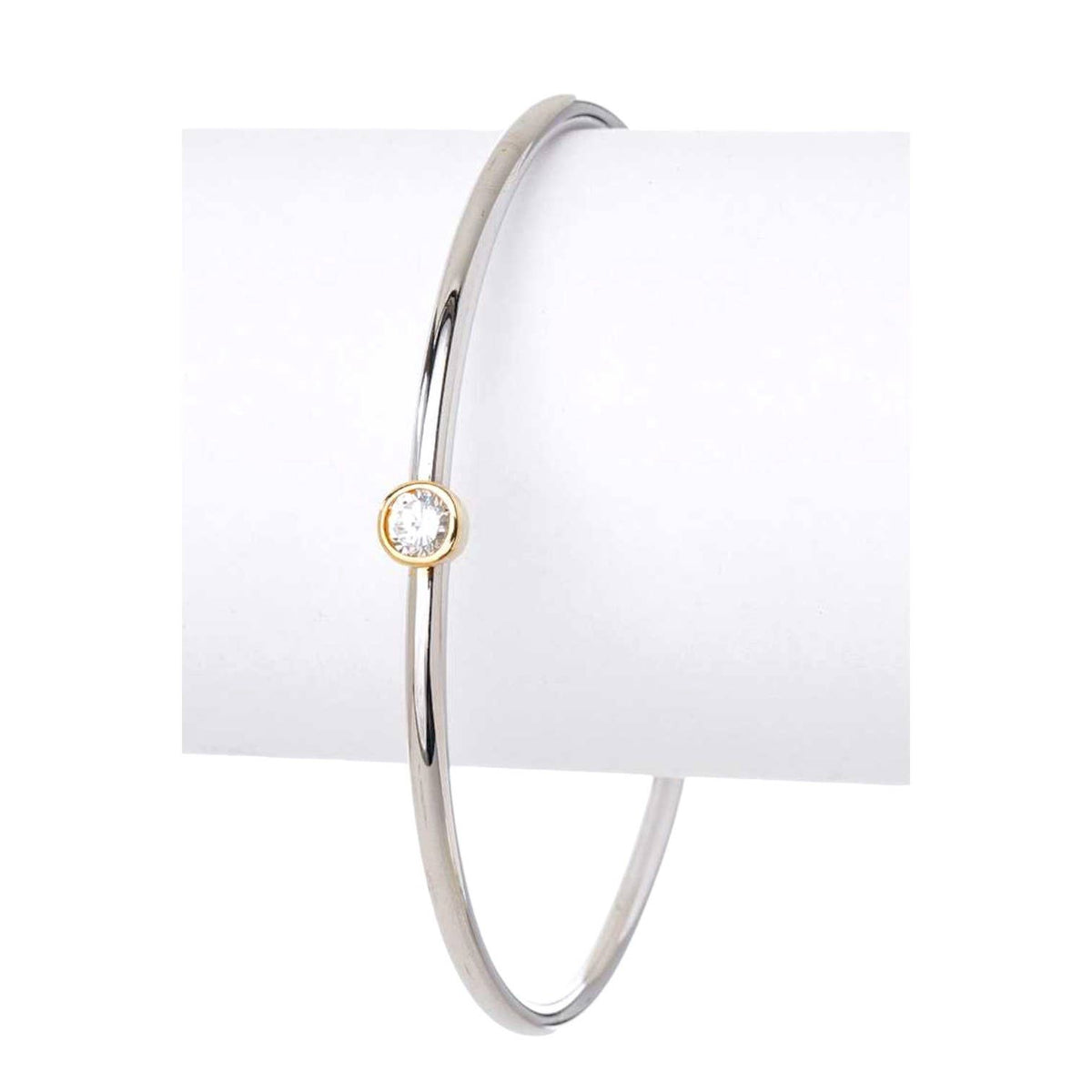CZ Accent Stacking Bangle