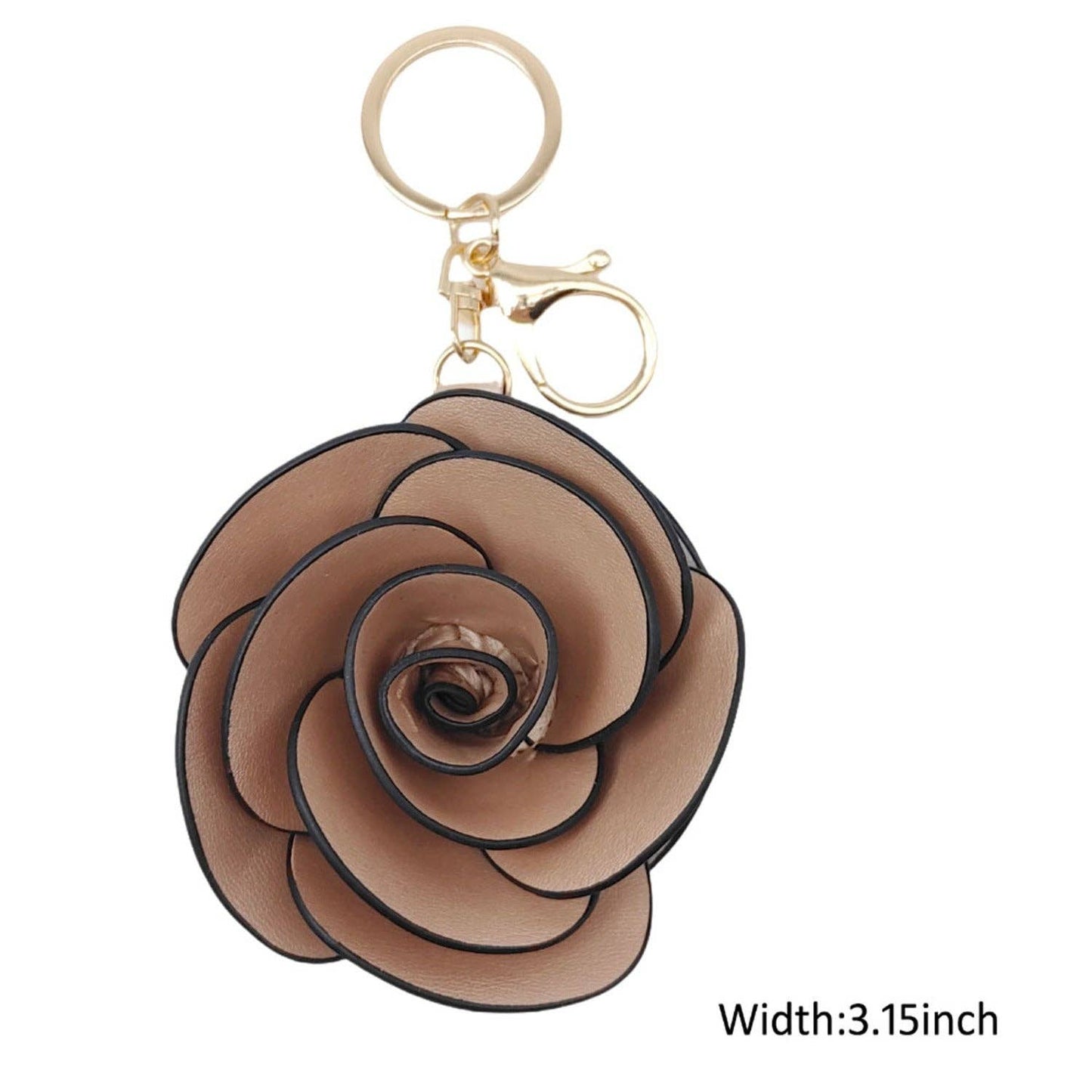 Rose Floral Keychain