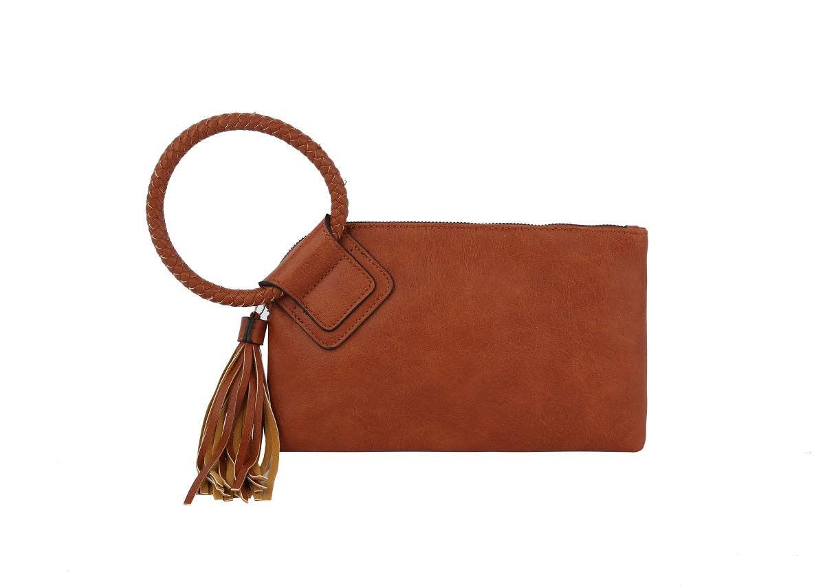 JYM0346 Soft Vegan Leather Wristlet/Clutch