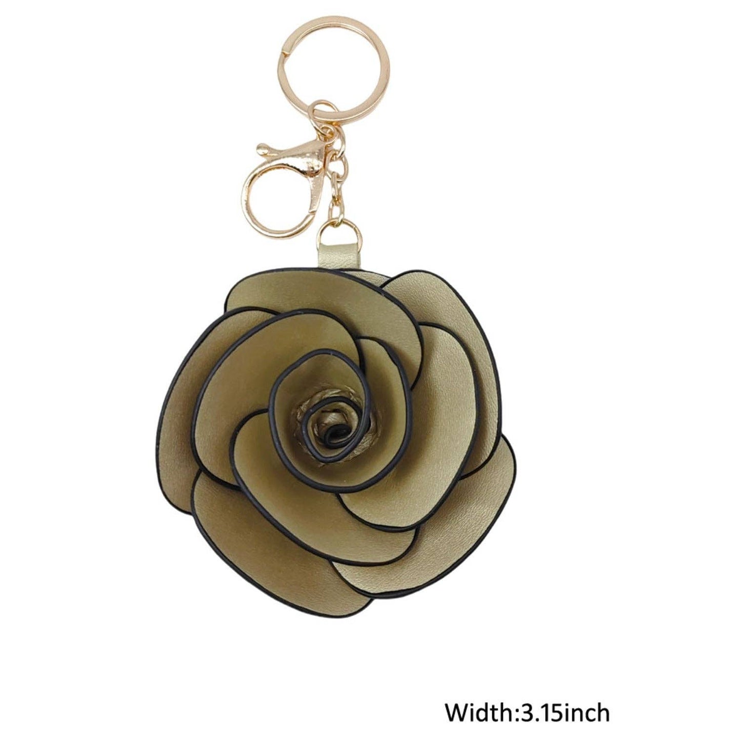 Rose Floral Keychain