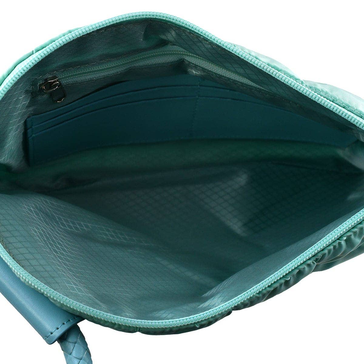 Quilted Puffer Wristlet/Clutch with Tassel