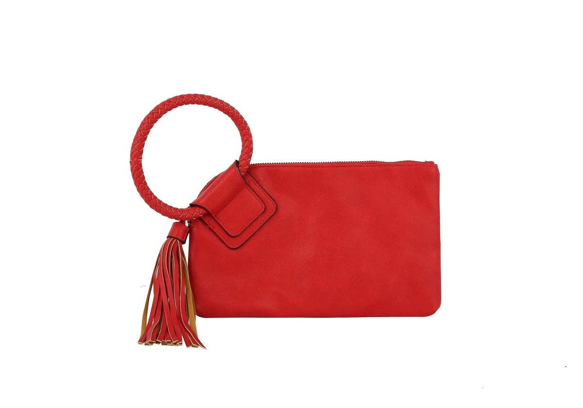 JYM0346 Soft Vegan Leather Wristlet/Clutch