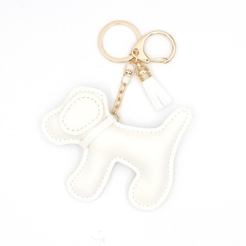 VEGAN LEATHER DOG BAG CHARM KEYCHAIN | 40KC142