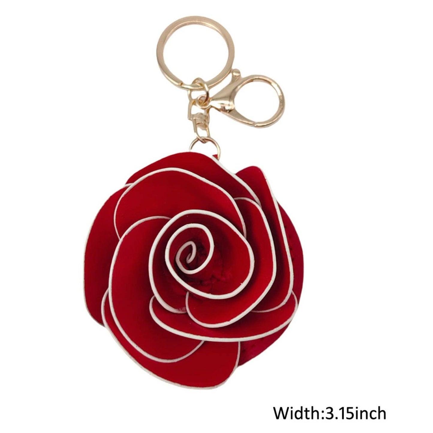 Rose Floral Keychain