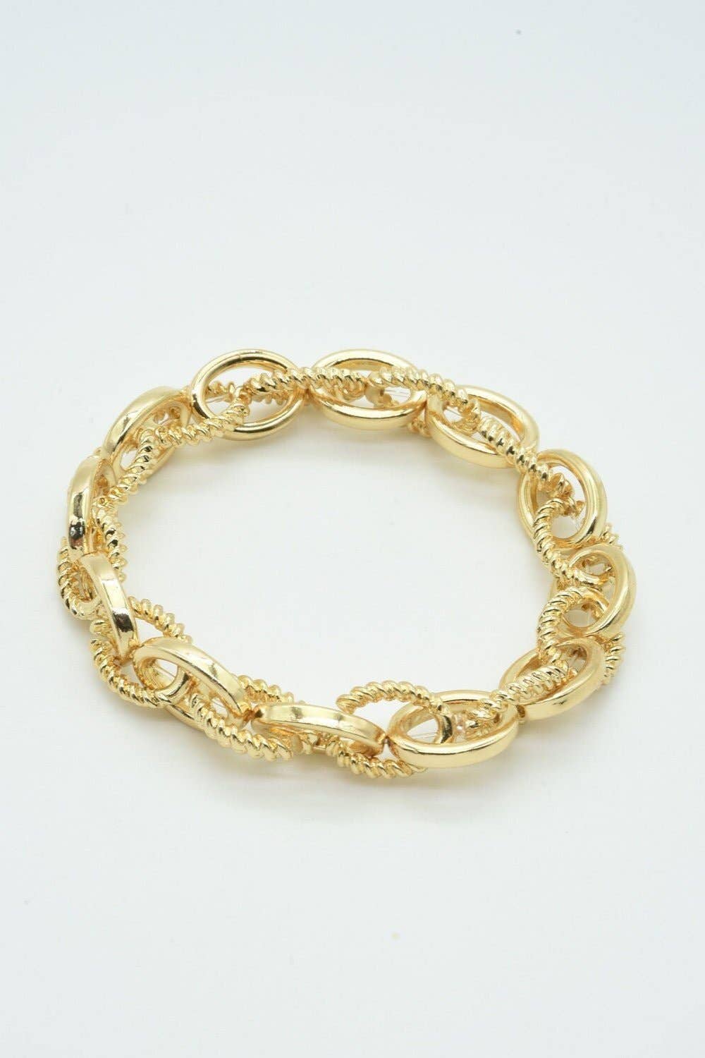 Stretch Chain Link & Chain Bracelet