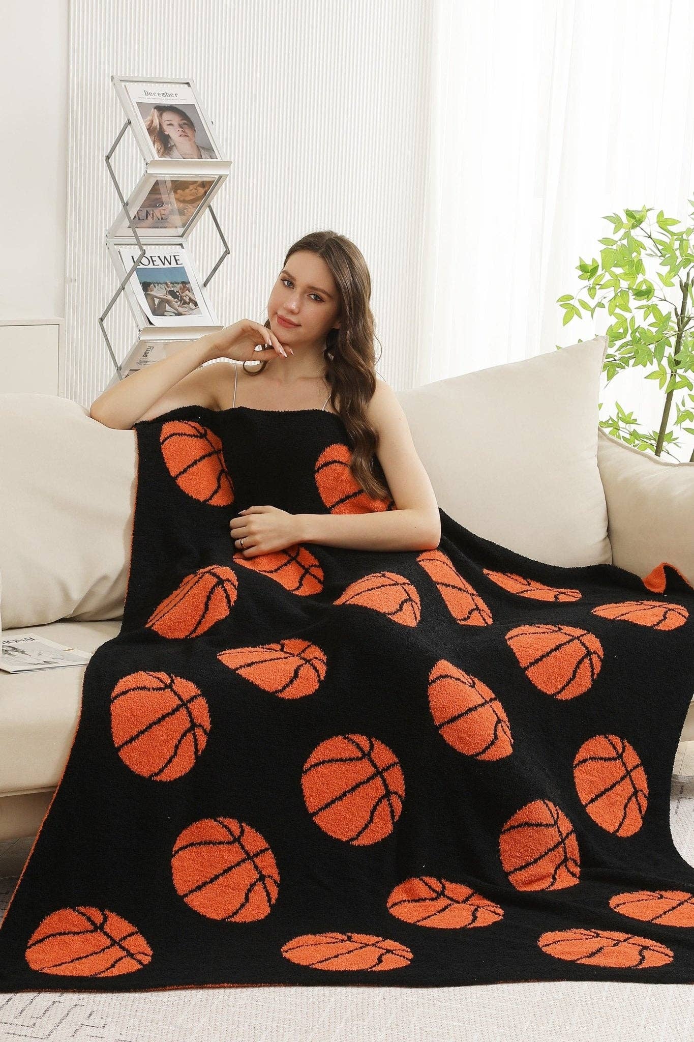 JCL6025 Super Lux Basketball Blanket