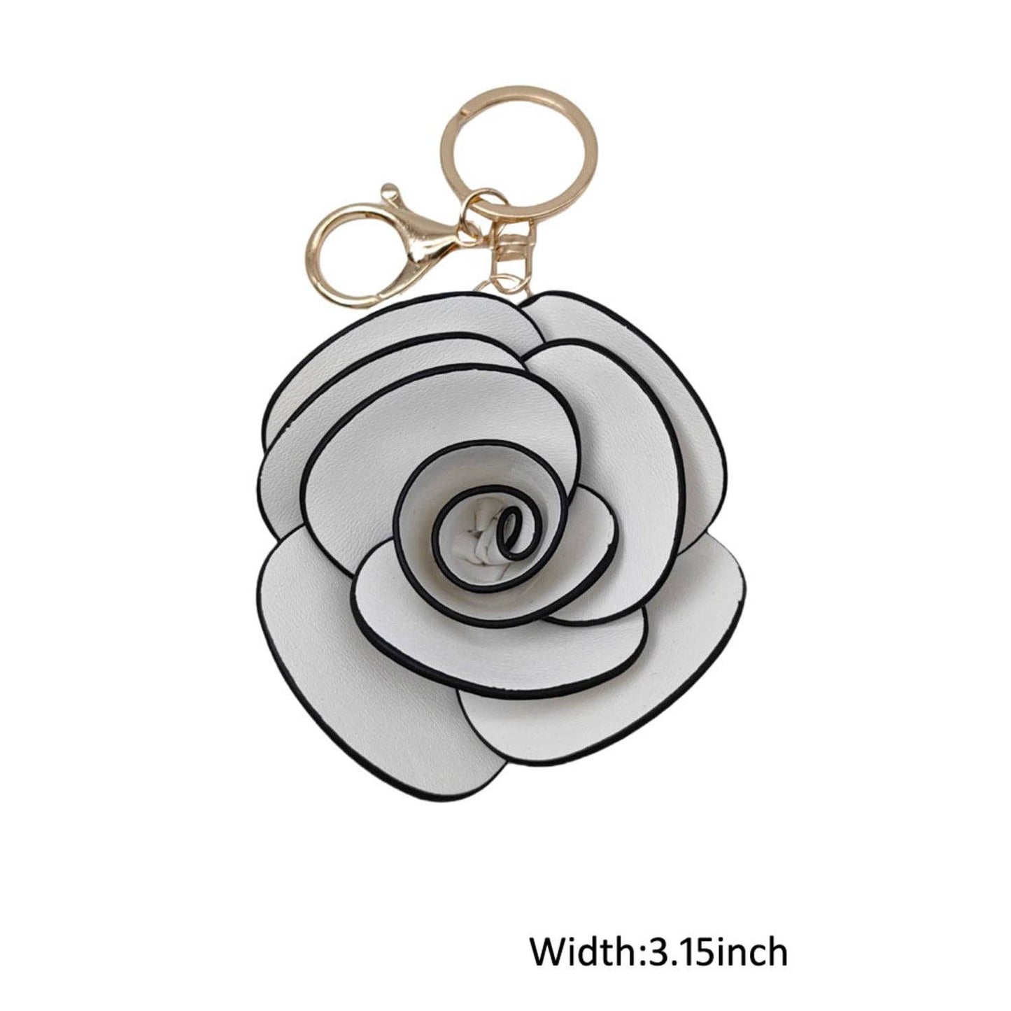 Rose Floral Keychain