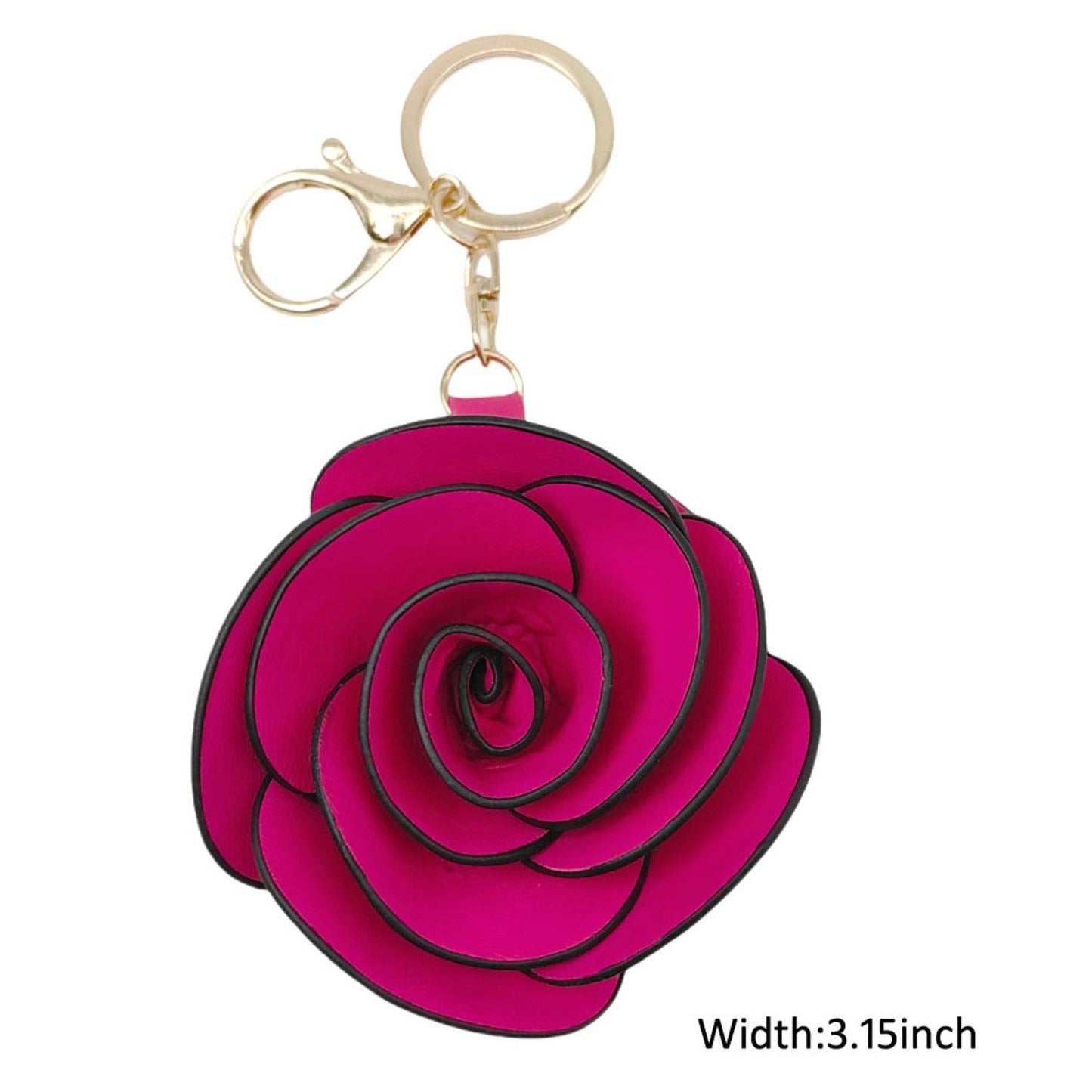 Rose Floral Keychain