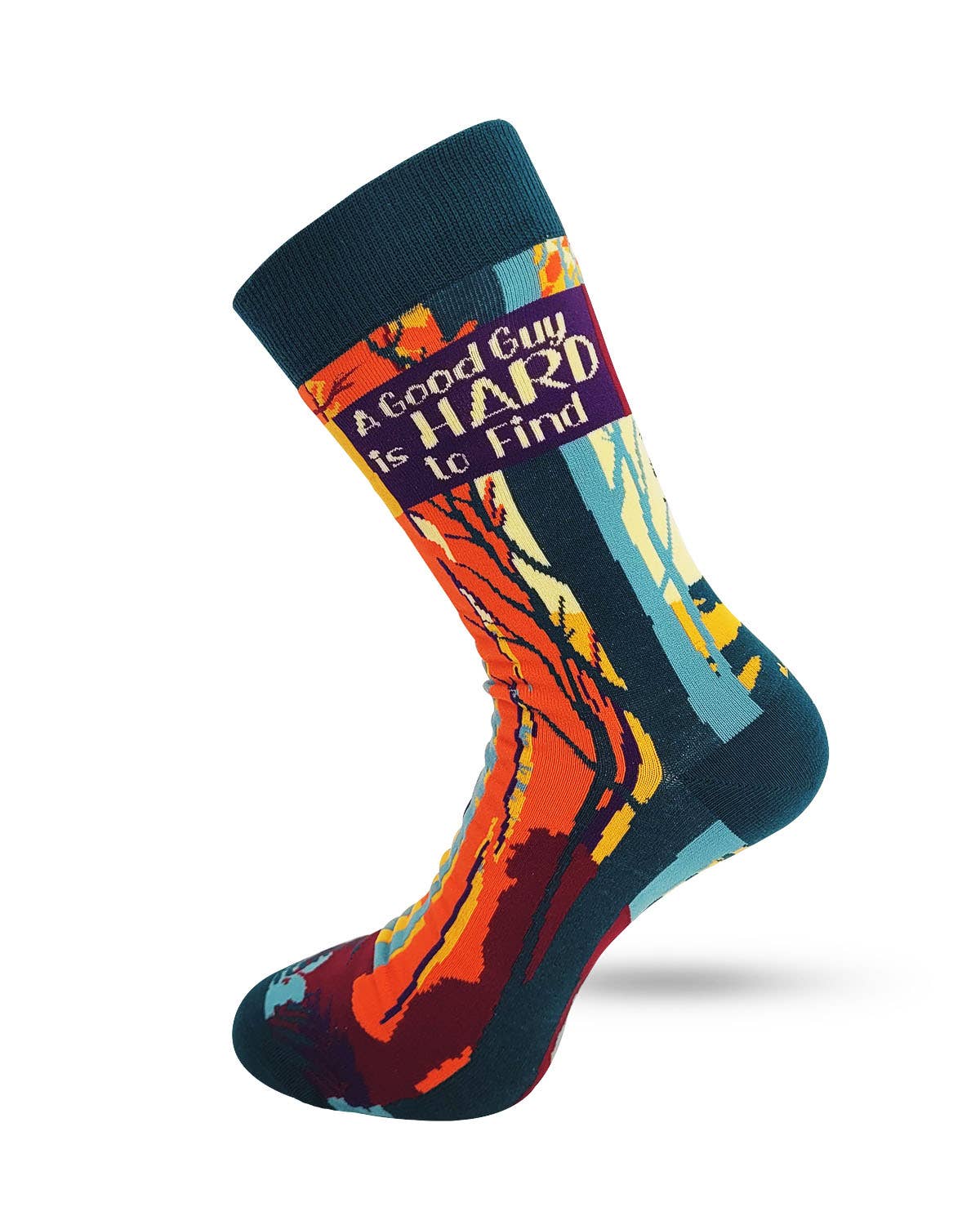 A Good Guy is Hard to Find Men's Novelty Bigfoot Crew Socks