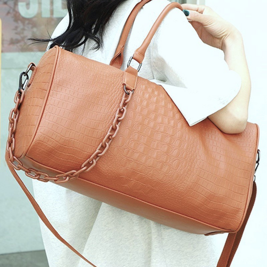 Vegan Leather Weekender Duffle