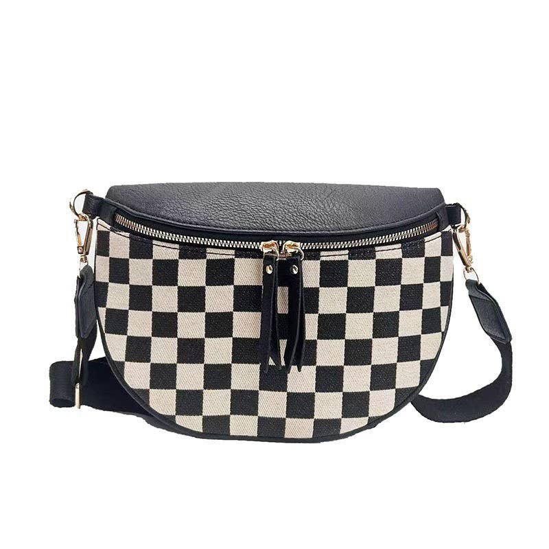 CROSSBODY ZIPPER REMOVAL STRAP SLING BUM BAG | 40P604