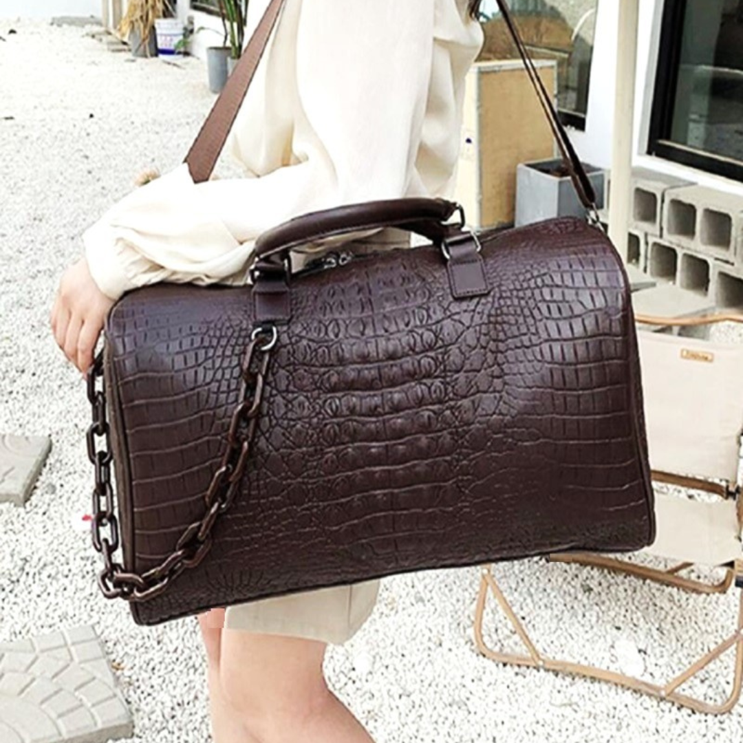 Vegan Leather Weekender Duffle