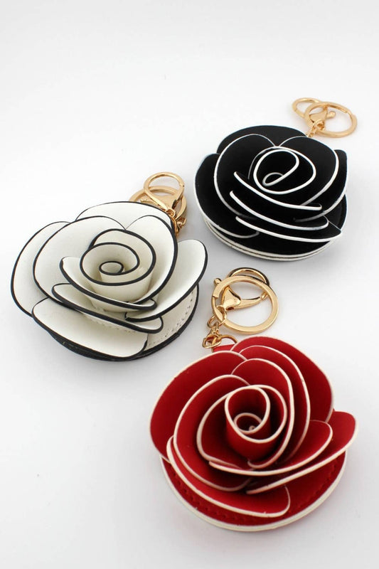Rose Floral Keychain