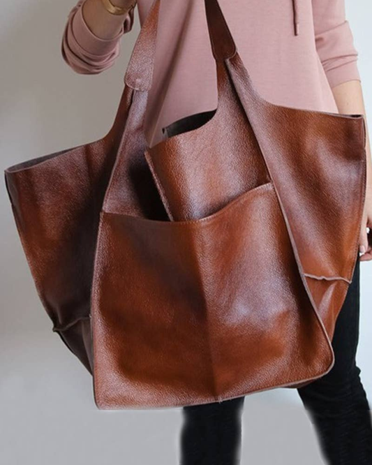 Oversize Soft Vegan Leather Bag