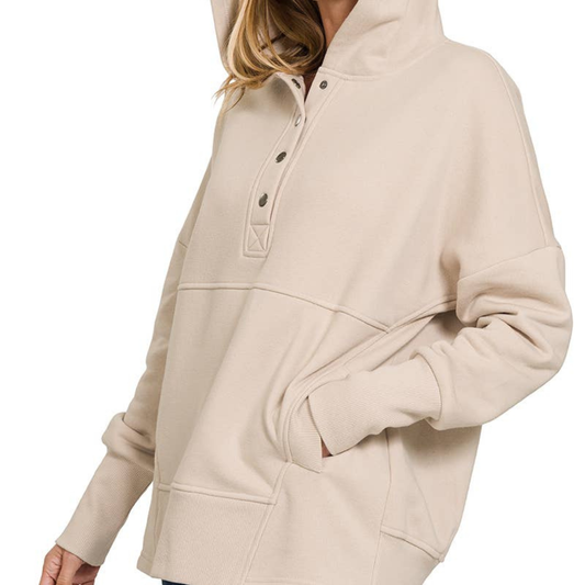 Fleece Hoodie  with Kangaroo Pockets