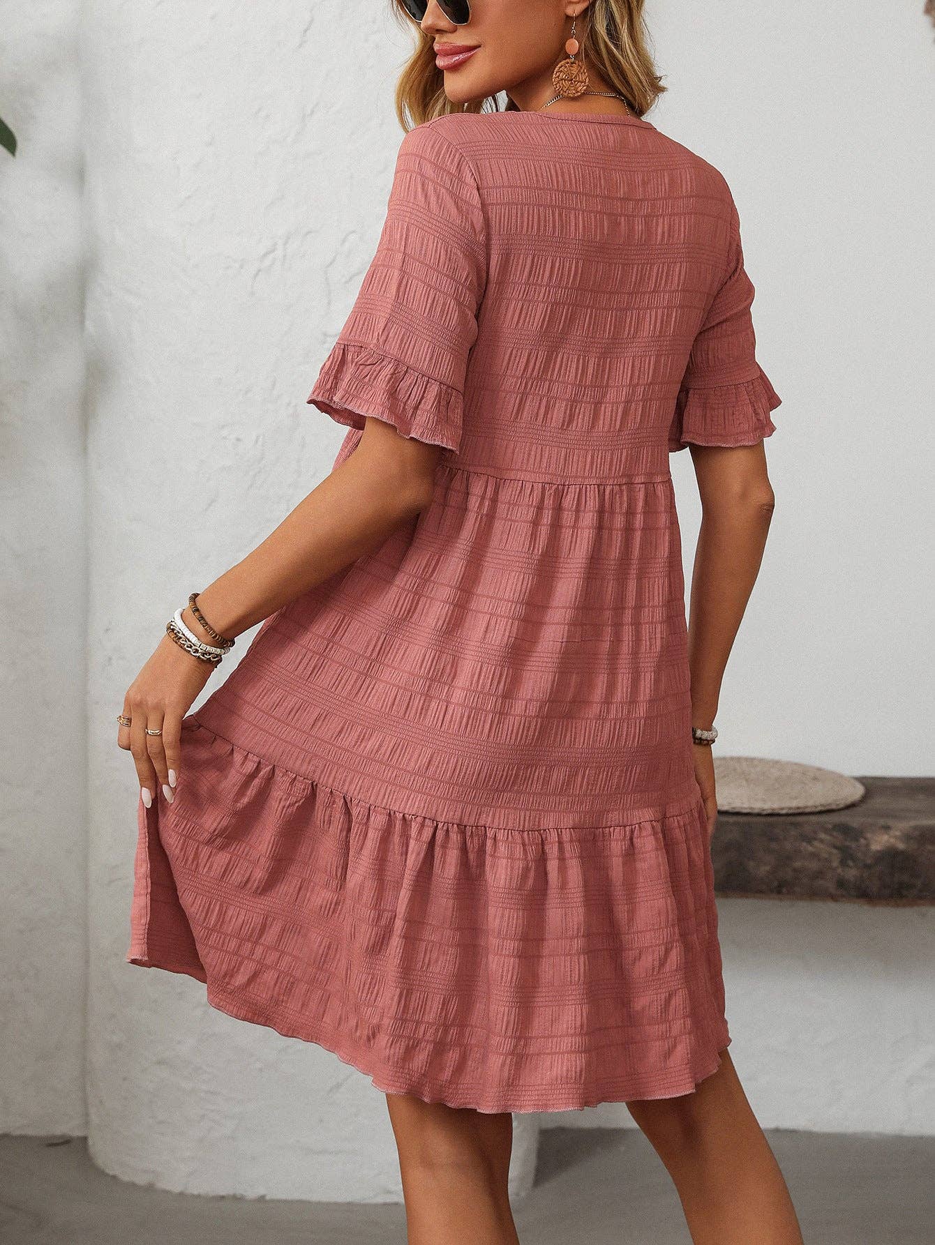 Loose Casual Short-Sleeve Elegant Dress