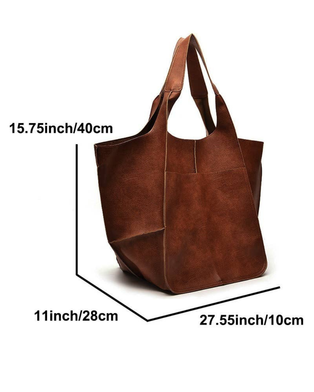 Oversize Soft Vegan Leather Bag