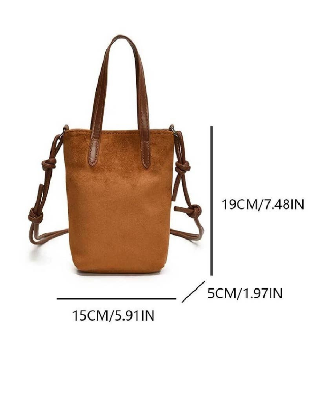 Vintage Retro Suede Crossbody