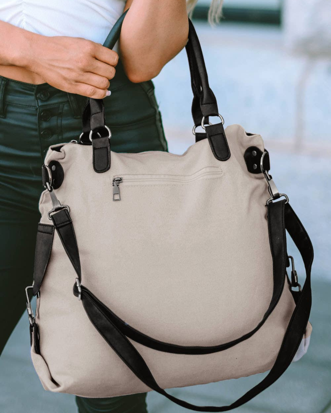 Casual Five-pointed Star Canvas Tote Bag