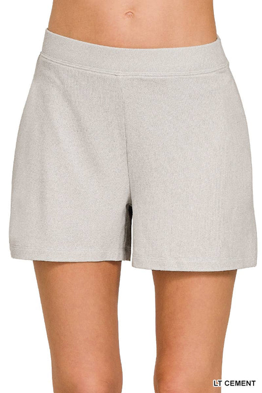 Soft Elastic Waisted Shorts