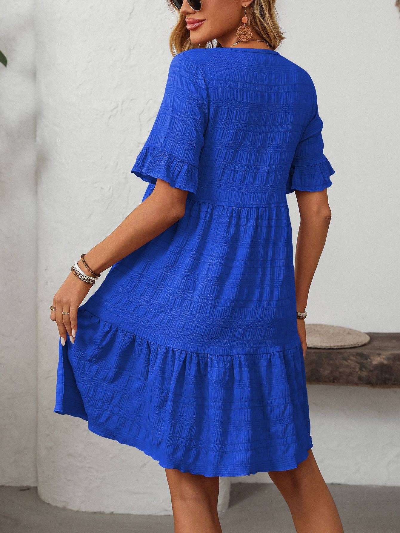 Loose Casual Short-Sleeve Elegant Dress