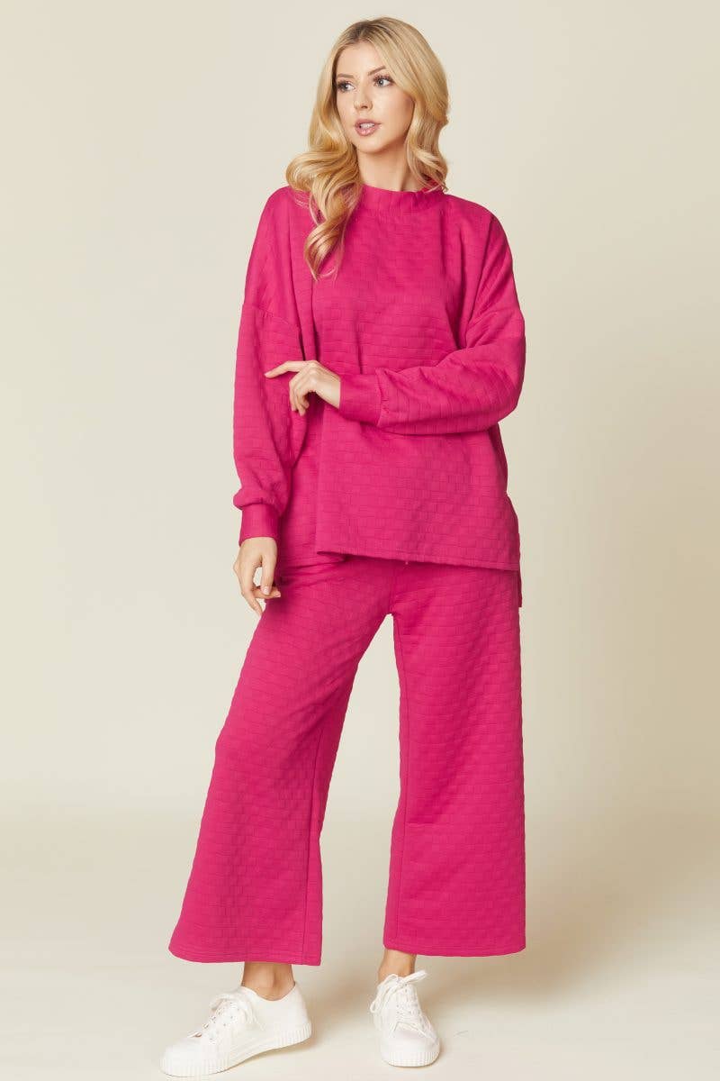 Solid Warm Quilted Set