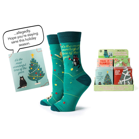 Two Left Feet Holiday Gift Card and Sock Set