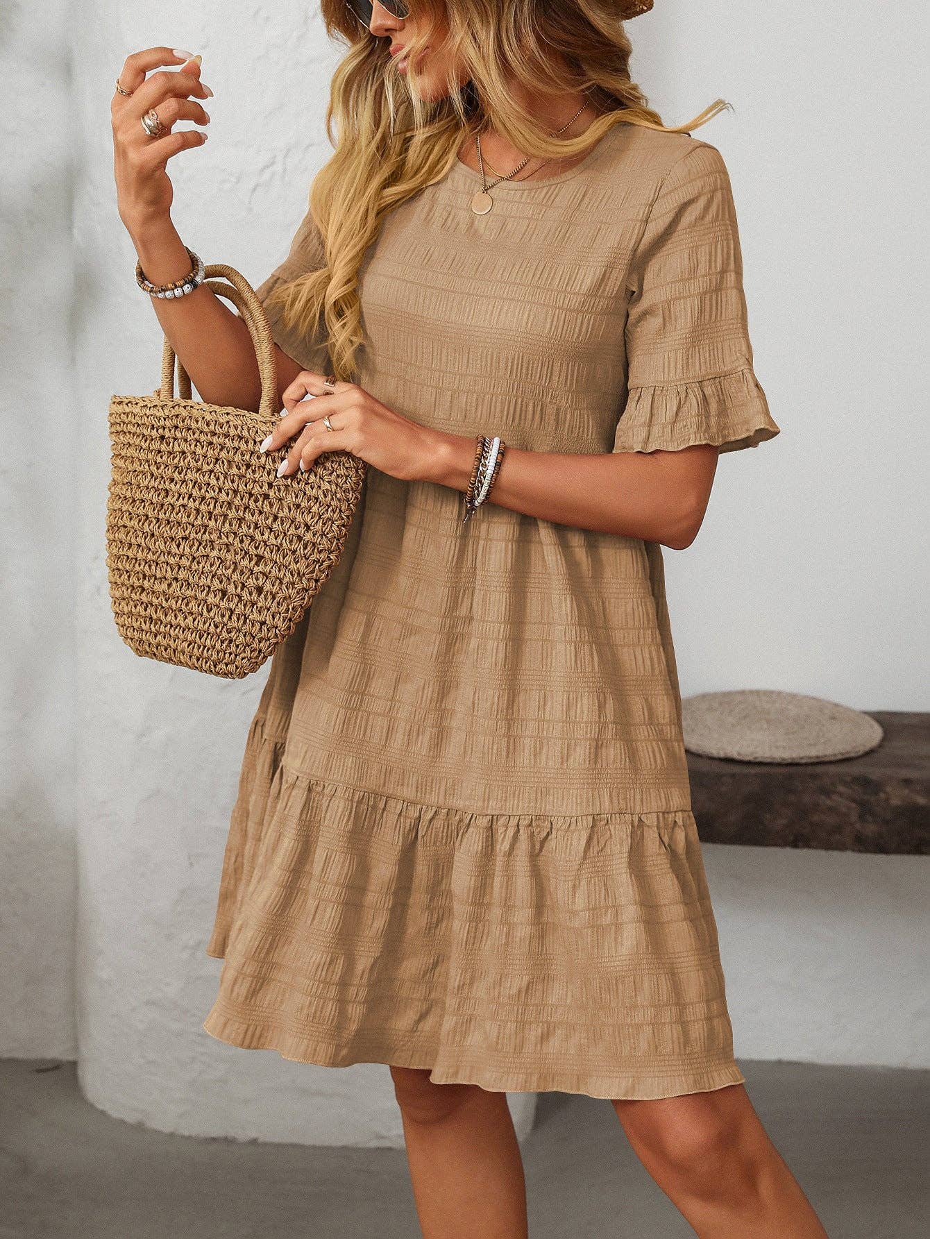 Loose Casual Short-Sleeve Elegant Dress