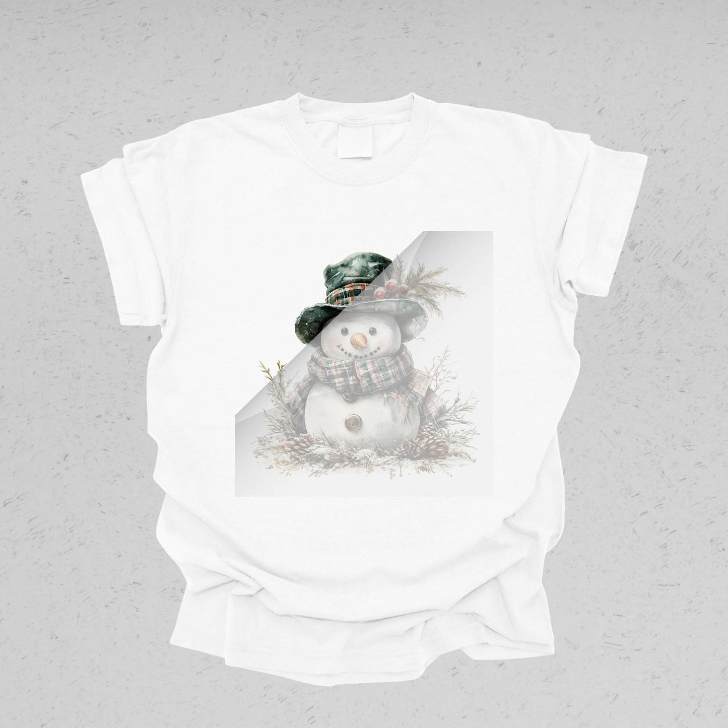 Rustic Snowman DTF Transfer