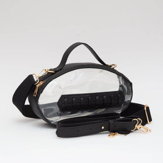 Clear Gameday Football Stitch Crossbody