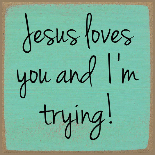 4X4-710 Jesus loves you