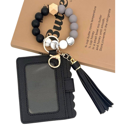 Beaded Bracelet Keychain Wallet