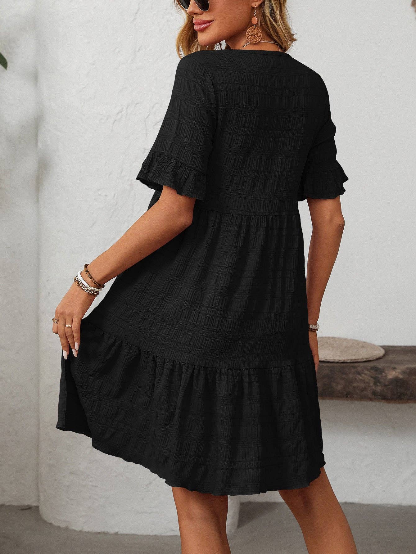 Loose Casual Short-Sleeve Elegant Dress