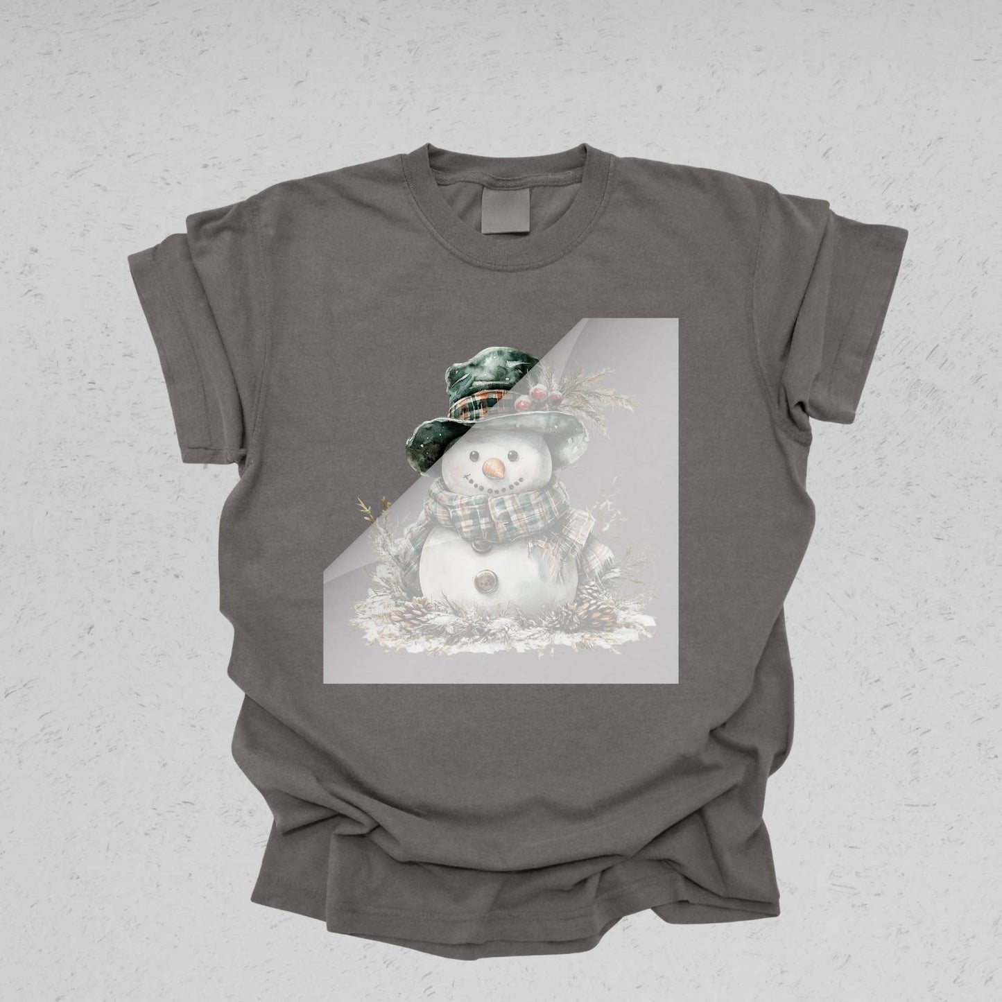 Rustic Snowman DTF Transfer