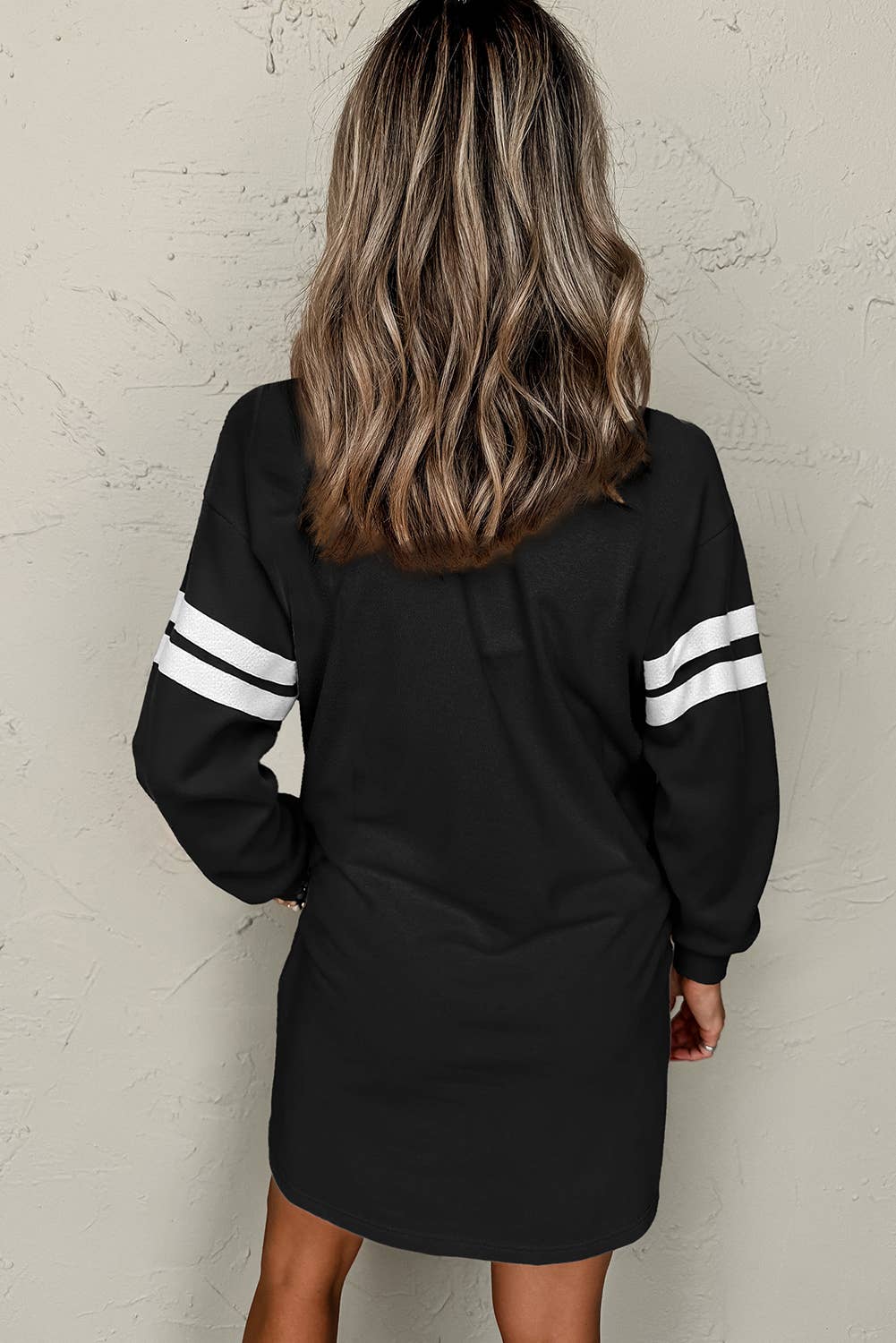 66 Fall 2026 Stripe Women Sweatshirt Mini Dress (S-XL)