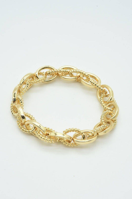 Stretch Chain Link & Chain Bracelet