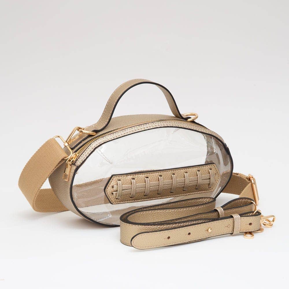 Clear Gameday Football Stitch Crossbody