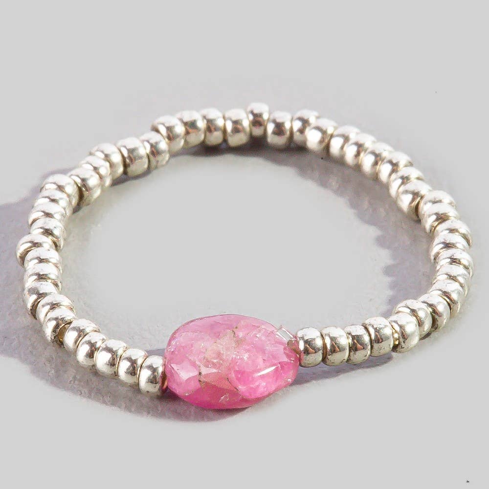 Seed Beaded Stretchable Ring